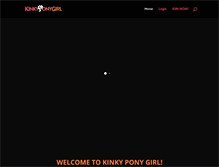 Tablet Screenshot of kinkyponygirl.com